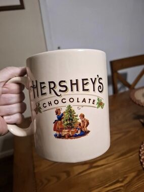 Hershey's Chocolate Christmas mug Christmas Mug Cream Holiday Decor